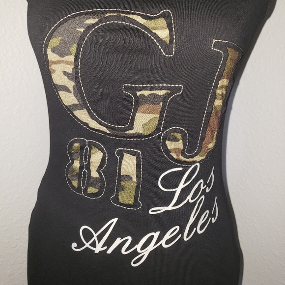 Ladies Guess Jeans '81 Los Angeles Camo Tank - Picture 3 of 7